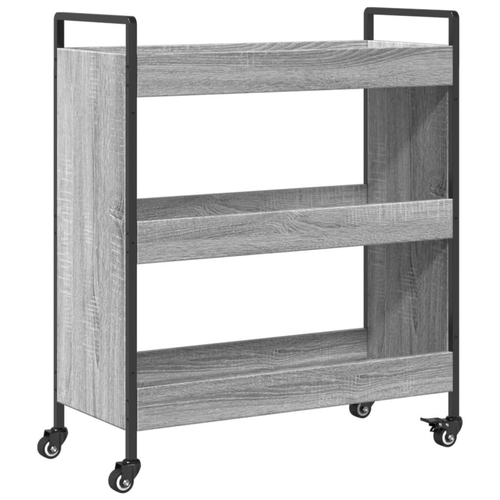 vidaXL Küchenwagen Küchenwagen Grau Sonoma 70x30x82 günstig online kaufen