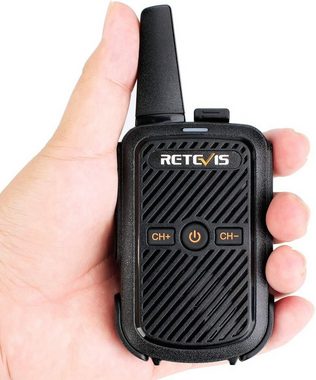 Retevis Walkie Talkie RT15, Mini, VOX-Scan, 50 CTCSS / 208 DCS, mit Programmierkabel(1 Paar)