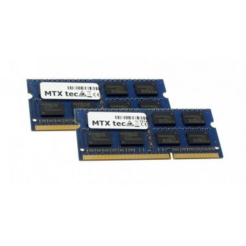 MTXtec 4GB Kit 2x 2GB DDR3 1333MHz SODIMM DDR3 PC3-10600, 204 Pin RAM Laptop-Arbeitsspeicher