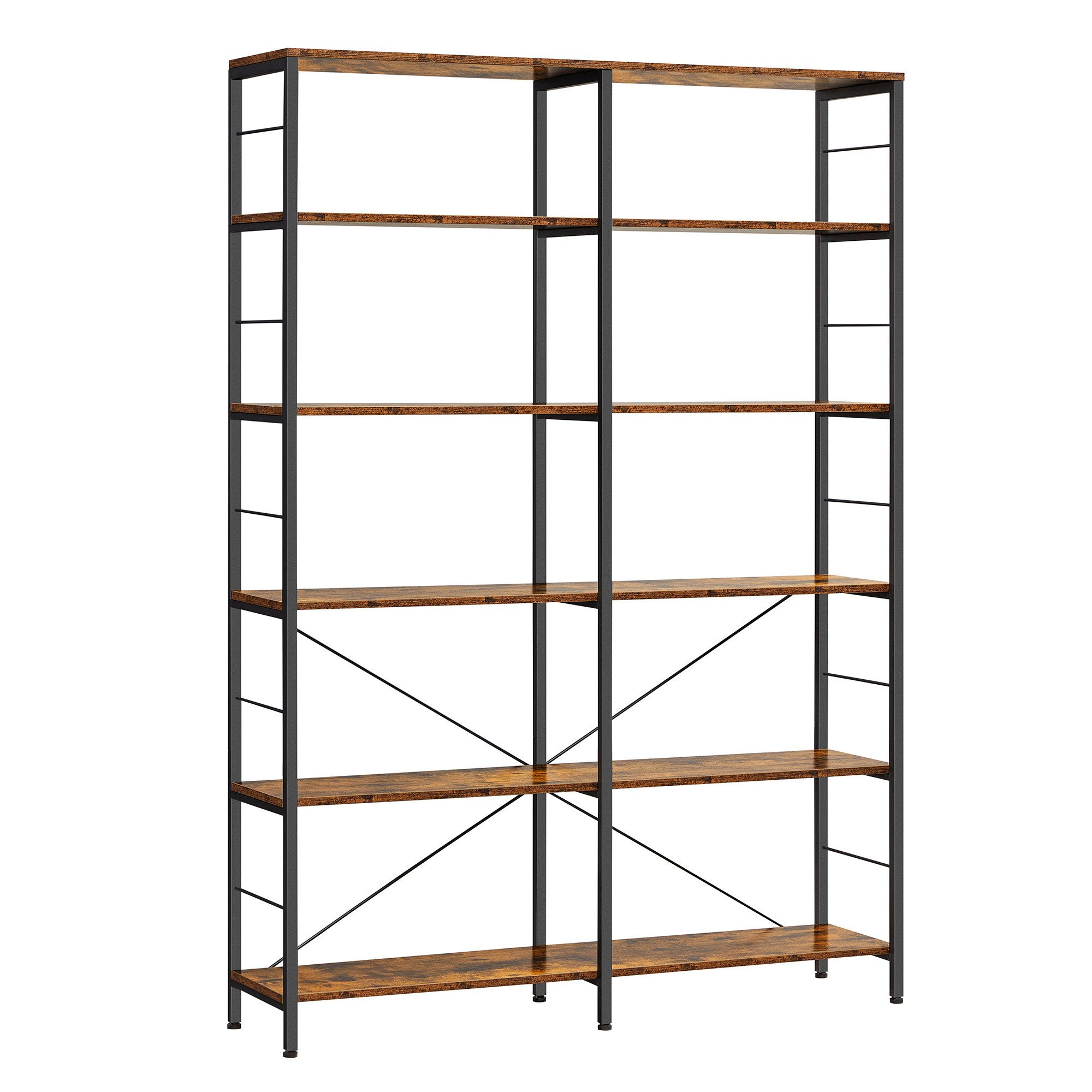 VASAGLE Bücherregal, Standregal mit 6 Ebenen, Industrie-Design günstig online kaufen
