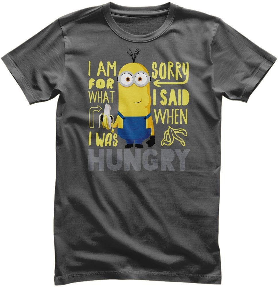 Minions T-Shirt Sorry For What I Said When I Was Hungry T-Shirt