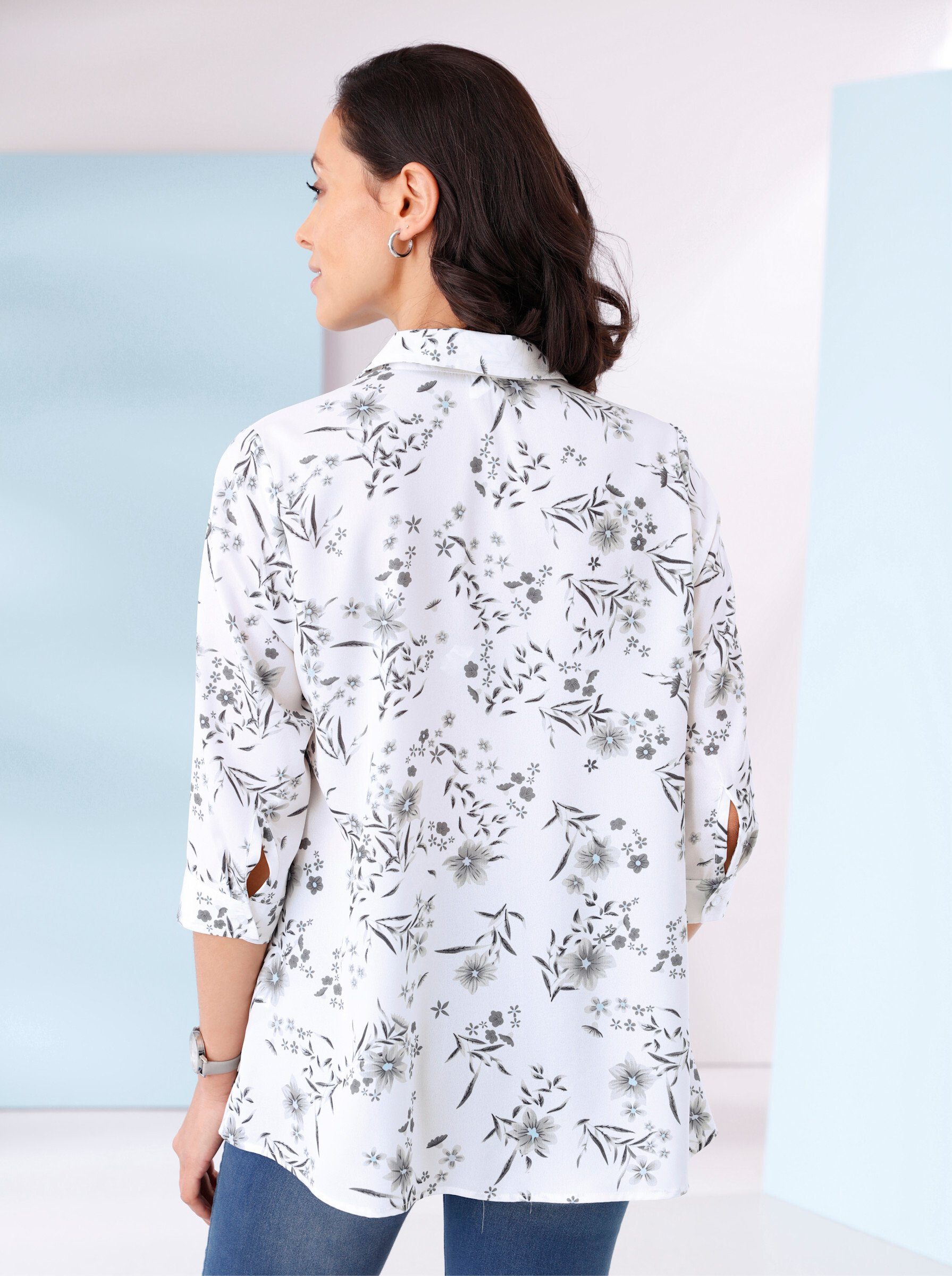 Sieh an! Klassische Bluse Longbluse günstig online kaufen
