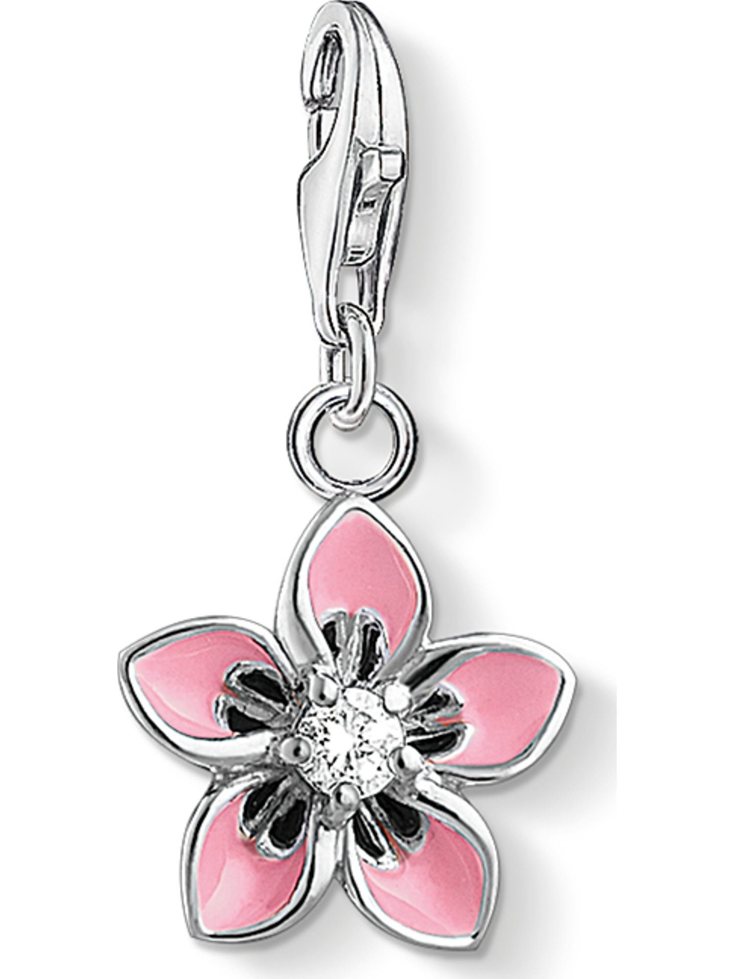 THOMAS SABO Kettenanhänger Thomas Sabo Damen-Charm 925er Silber 1 Zirkonia