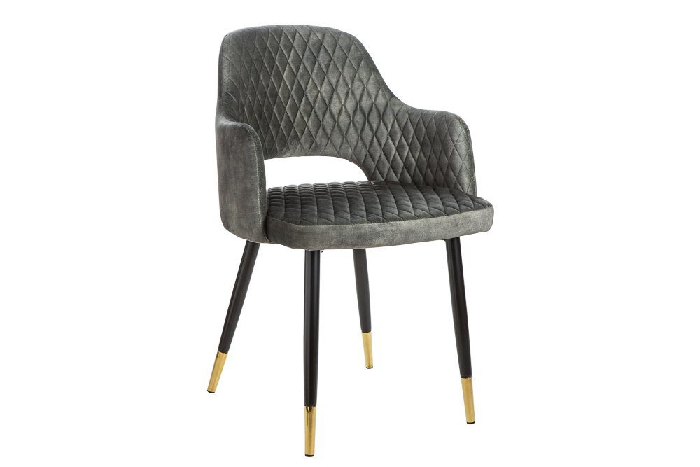 riess-ambiente 4-Fußstuhl PARIS grün / schwarz gold (Einzelartikel, 1 St), günstig online kaufen