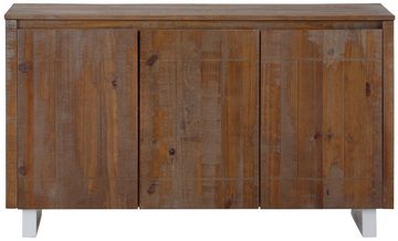 loft24 Sideboard Laslo, Sideboard aus massiver Kiefer im Landhausstil, 2 Größen erhältlich