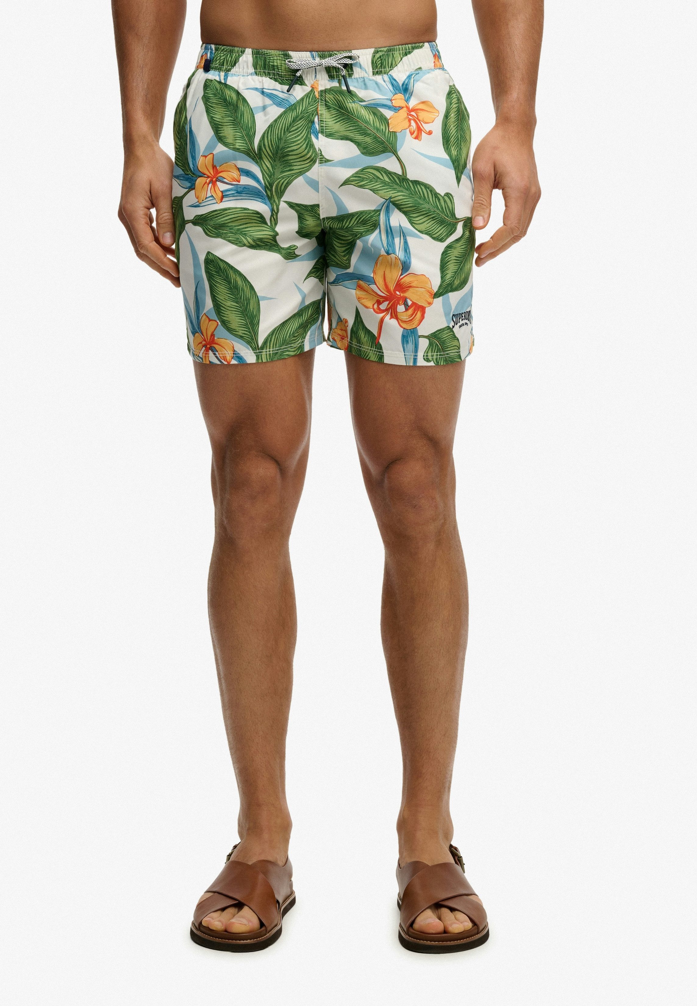 Superdry Badeshorts HAWAIIAN PRINT 16 SWIM SHORT Kunstfaser, relaxed fit günstig online kaufen