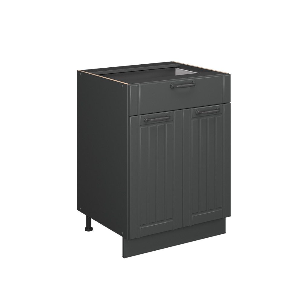 Vicco Unterschrank Fame-Line, Dunkelgrau/Anthrazit, 60 cm günstig online kaufen