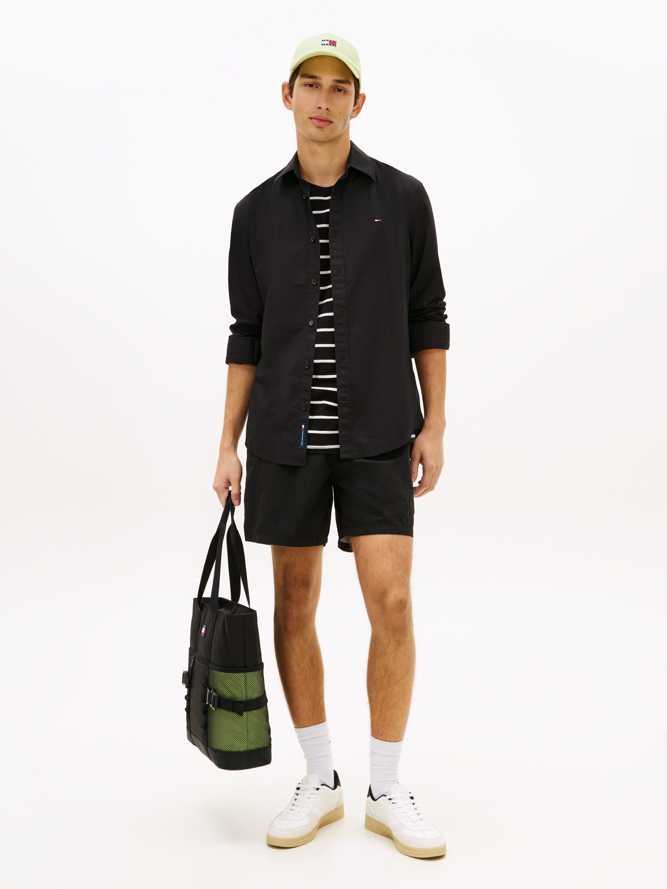 Tommy Jeans Langarmhemd TJM POPLIN Regular fit, Kentkragen