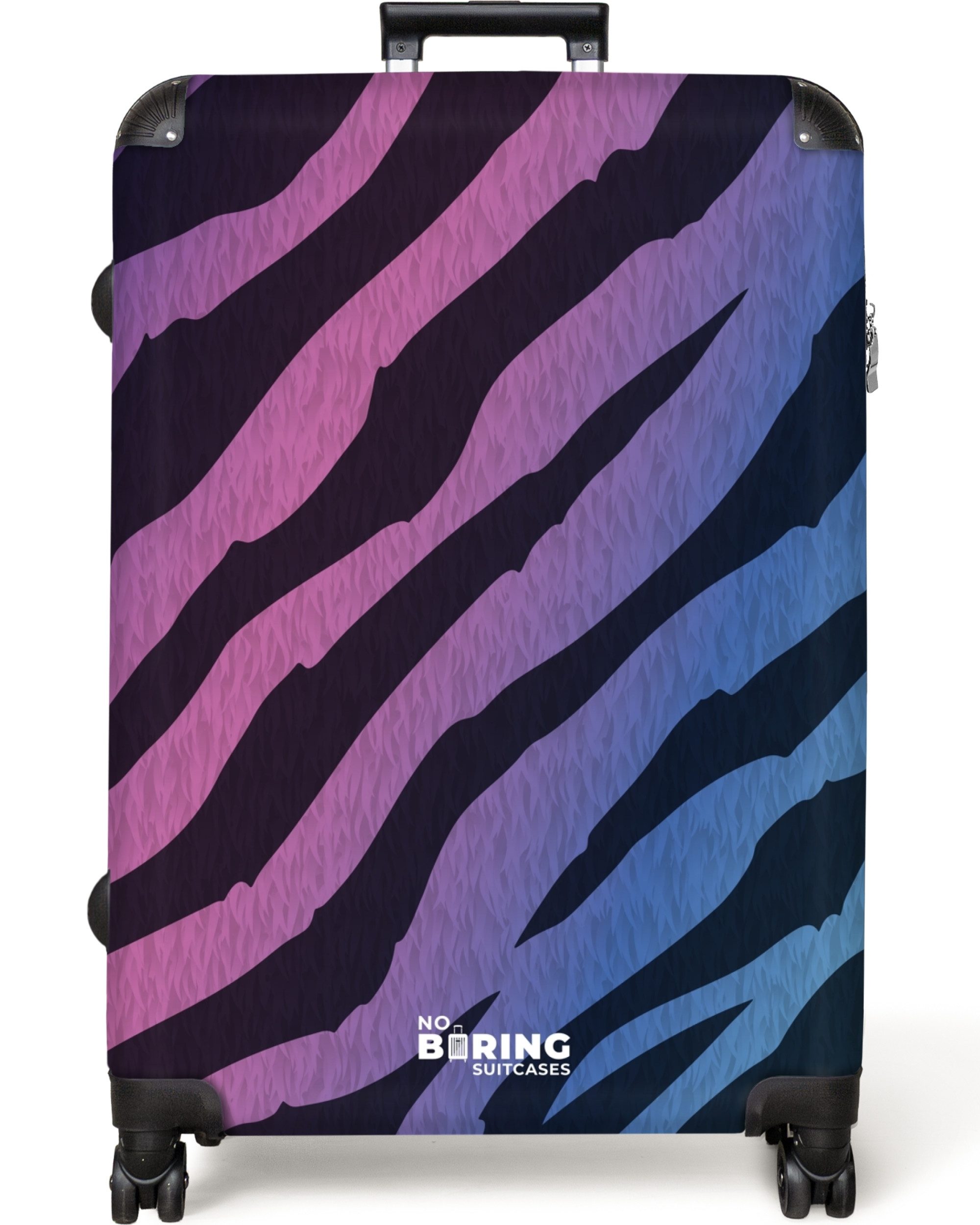 NoBoringSuitcases.com© Hartschalen-Trolley Bunter Zebradruck 77 cm günstig online kaufen