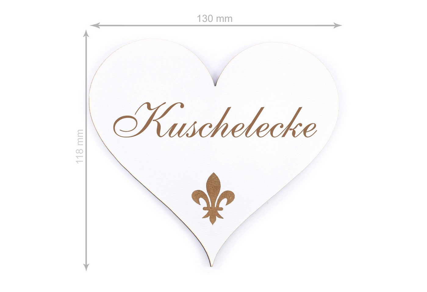 Thumbnail - Dekolando Hinweisschild Türschild Herz - Kuschelecke - Schild 13 x 12 cm - Schilder Türschilde