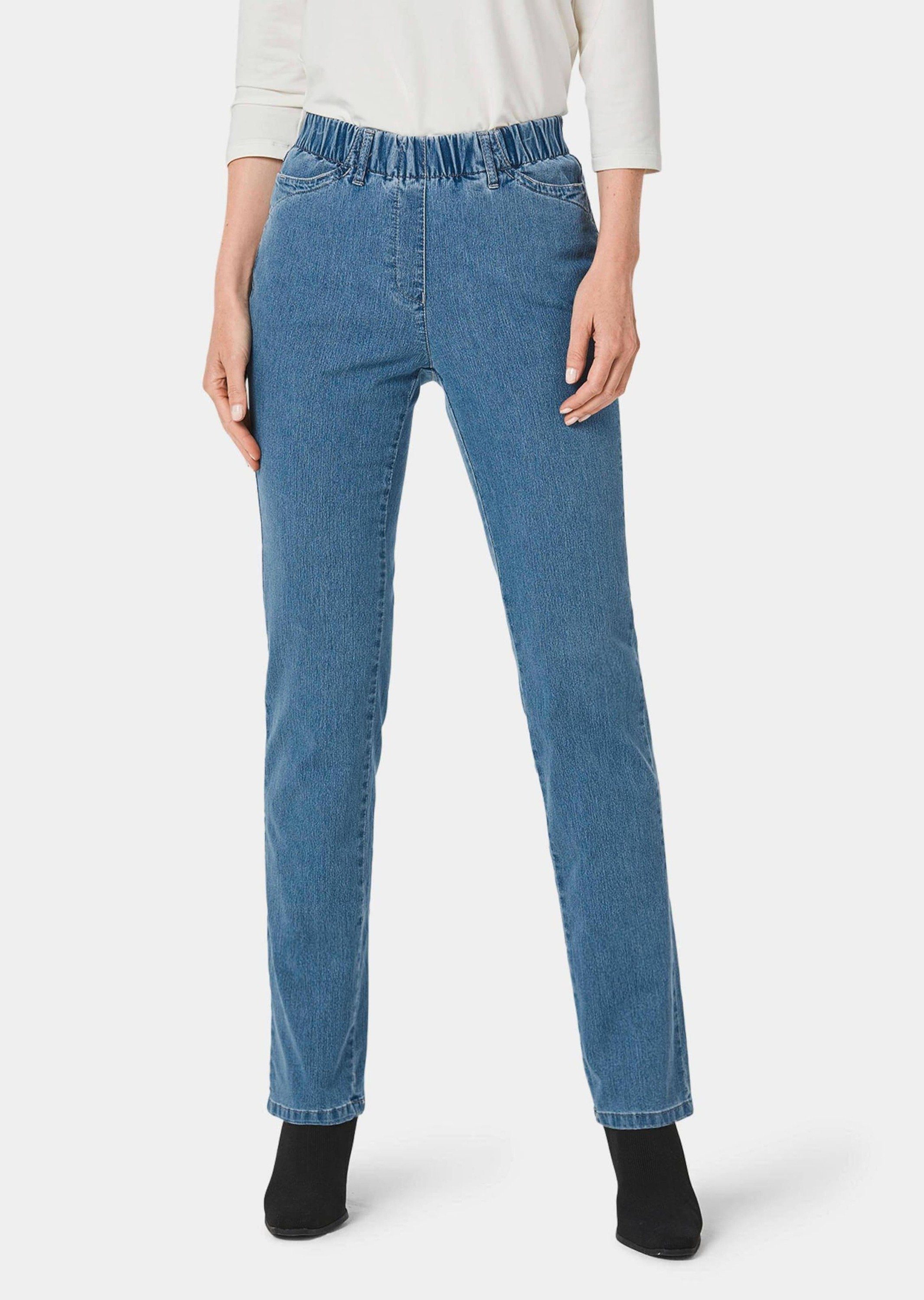 Bequeme Jeans Baumwollhose mit Rundumdehnbund