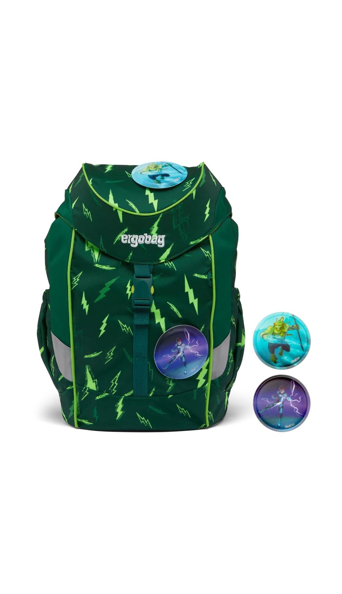 ergobag Kinderrucksack mini, mit Hüft- & Brustgurt für einen ergonomischen Sitz