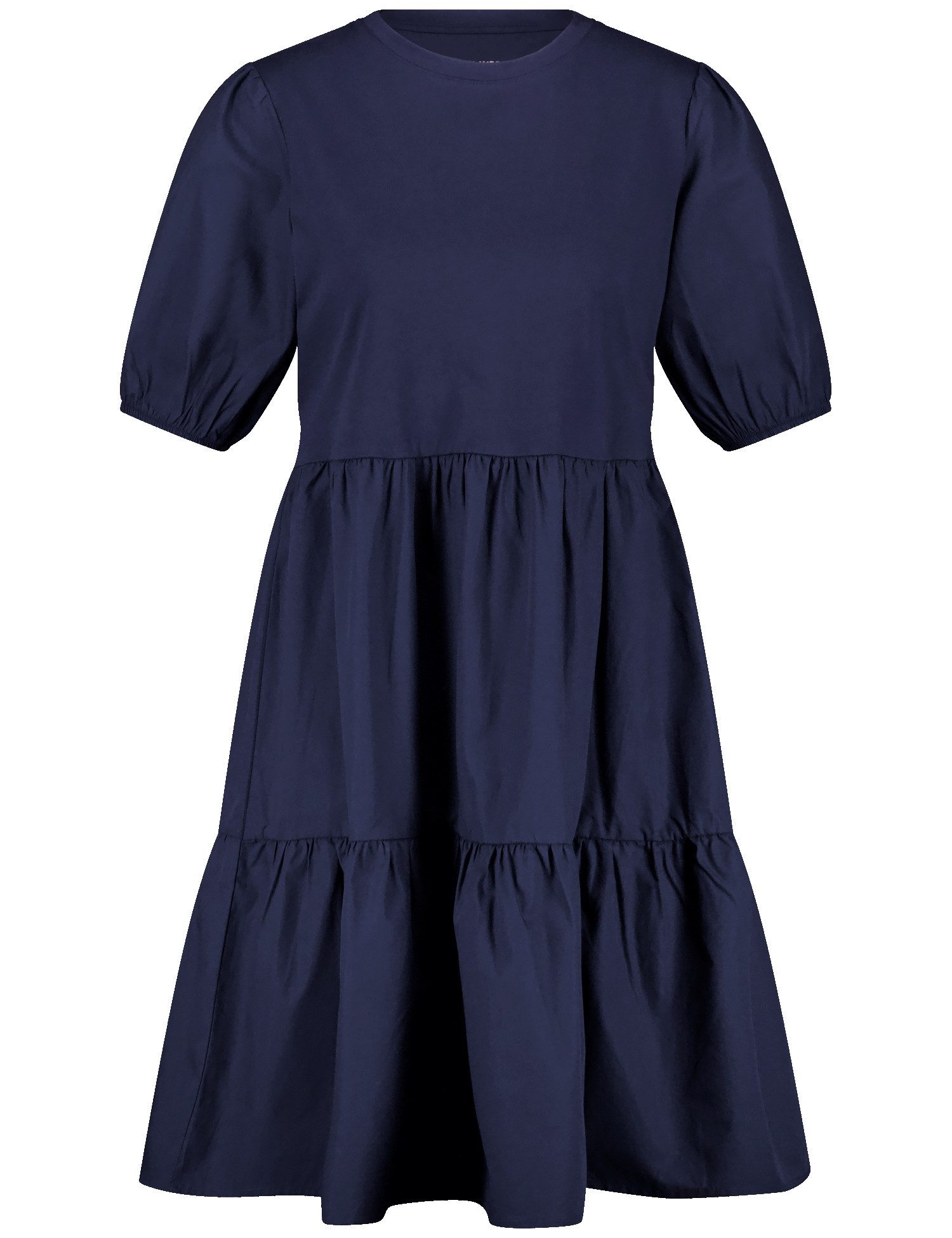 GERRY WEBER Midikleid Baumwollkleid mit gestuftem Rockteil mehr