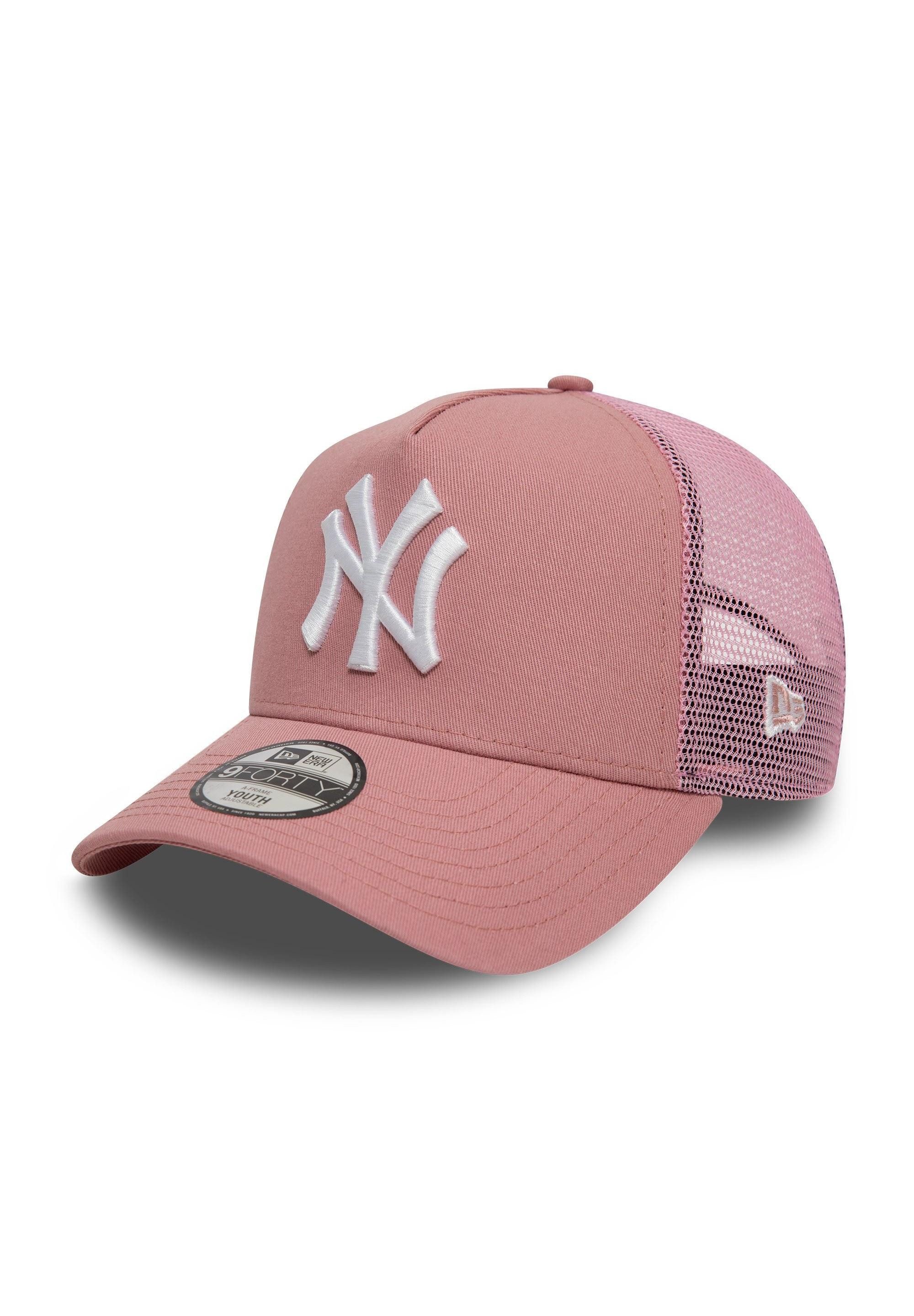 New Era Baseball Cap New York Yankees MLB League Essential Rosa Verstellbare 9Forty A-Frame (1-St)