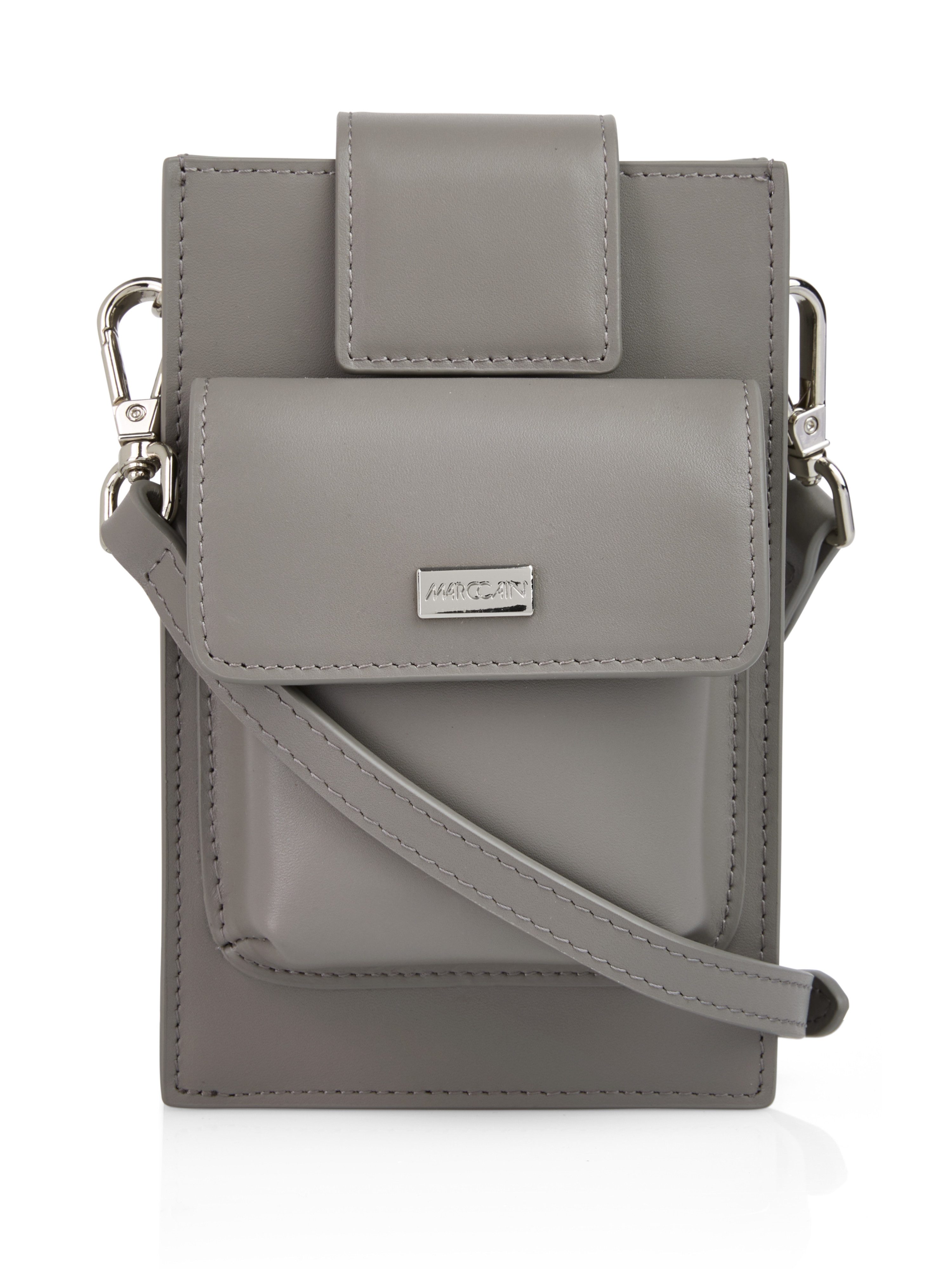 Marc Cain Mini Bag aus Leder mit Außenfächern Слипперы