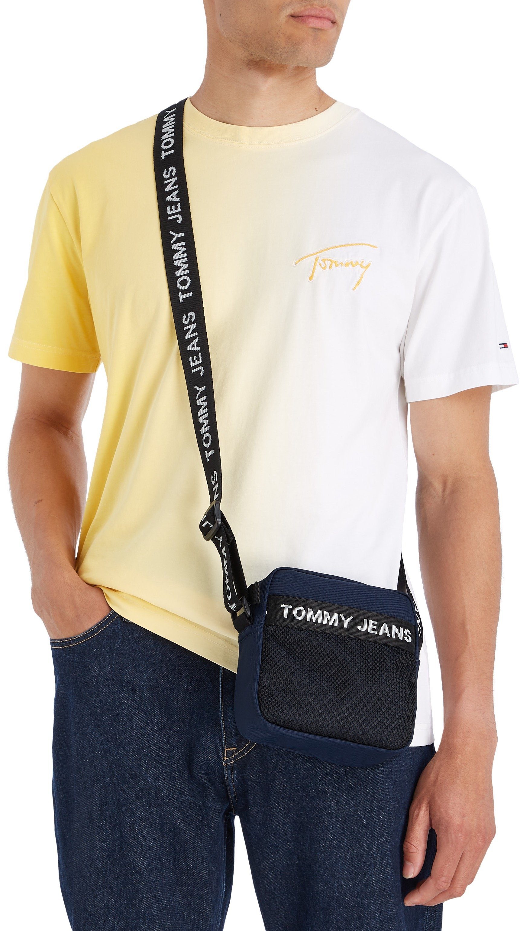 Tommy kleine Mini REPORTER, SQUARE ESSENTIAL TJM Umhängetasche Bag Jeans