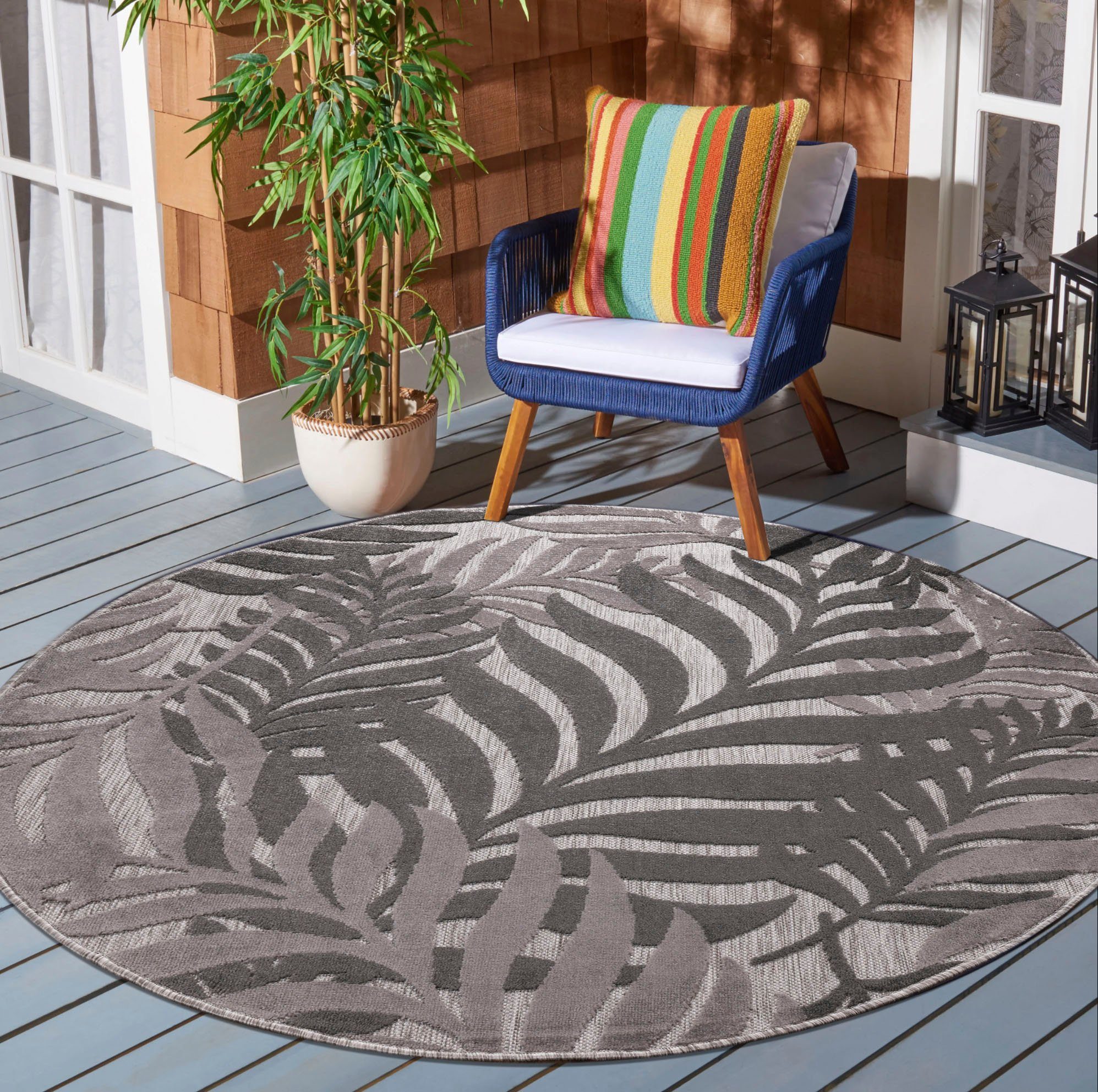 Sanat Teppich »Floral 2 Outdoor«, rund, 6 mm Höhe, In- und Outdoor geeignet günstig online kaufen