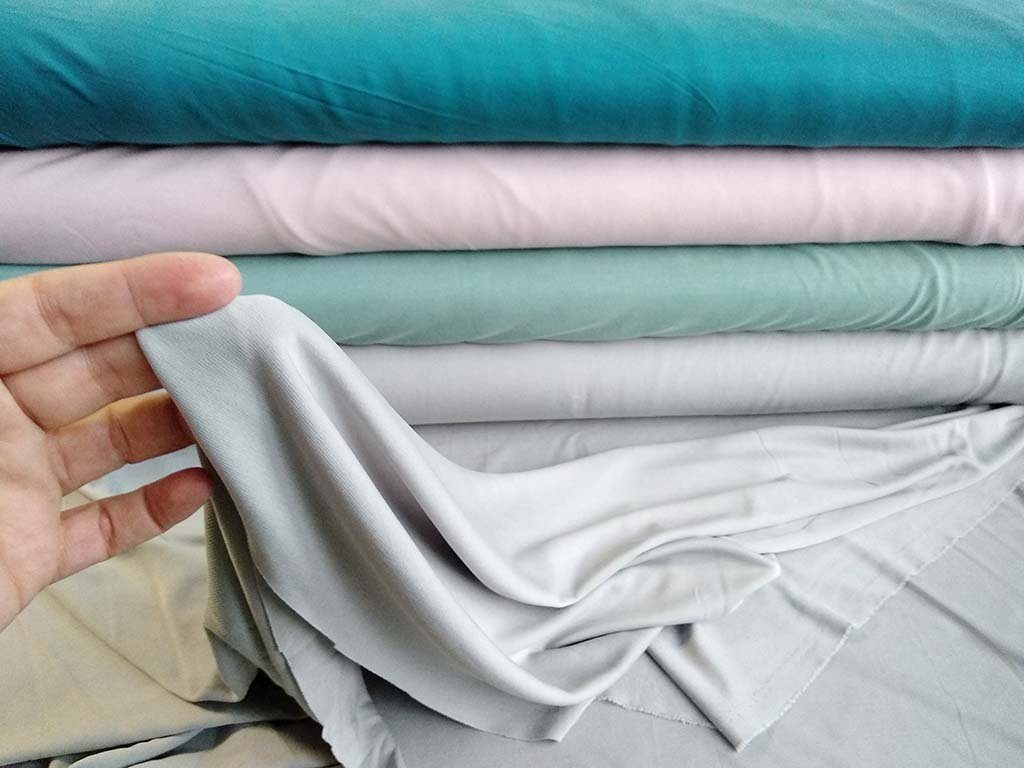 Thumbnail - larissastoffe Stoff Viskose Stoff Jersey Modal uni, samtig und kühl, 12,90 EUR/m, Meterware, 50 cm x 150 cm