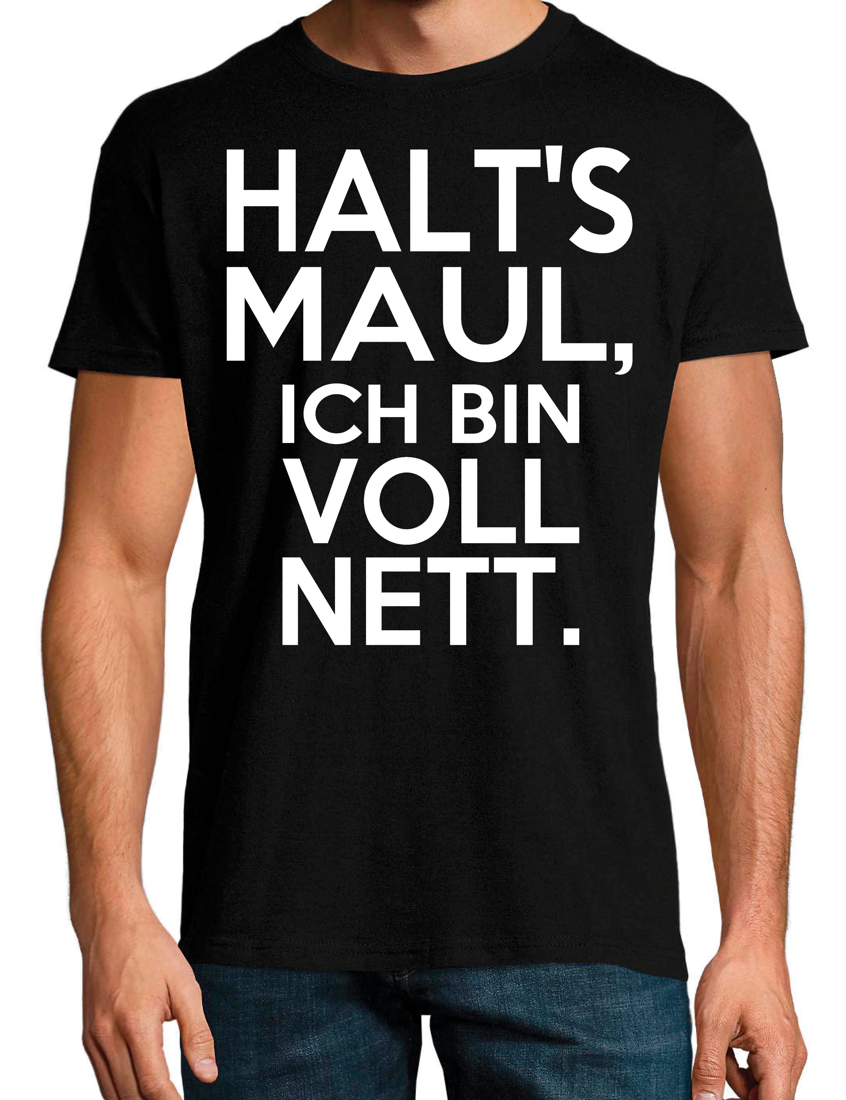Youth Designz Print-Shirt Herren T-Shirt "Halts Maul ich bin voll nett" Pri günstig online kaufen