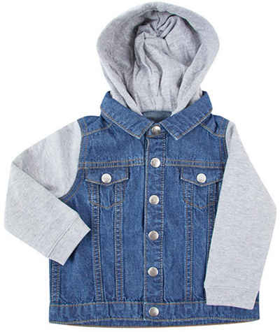 Larkwood Outdoorjacke Denim Jacket With Fleece Hood And Sleeves