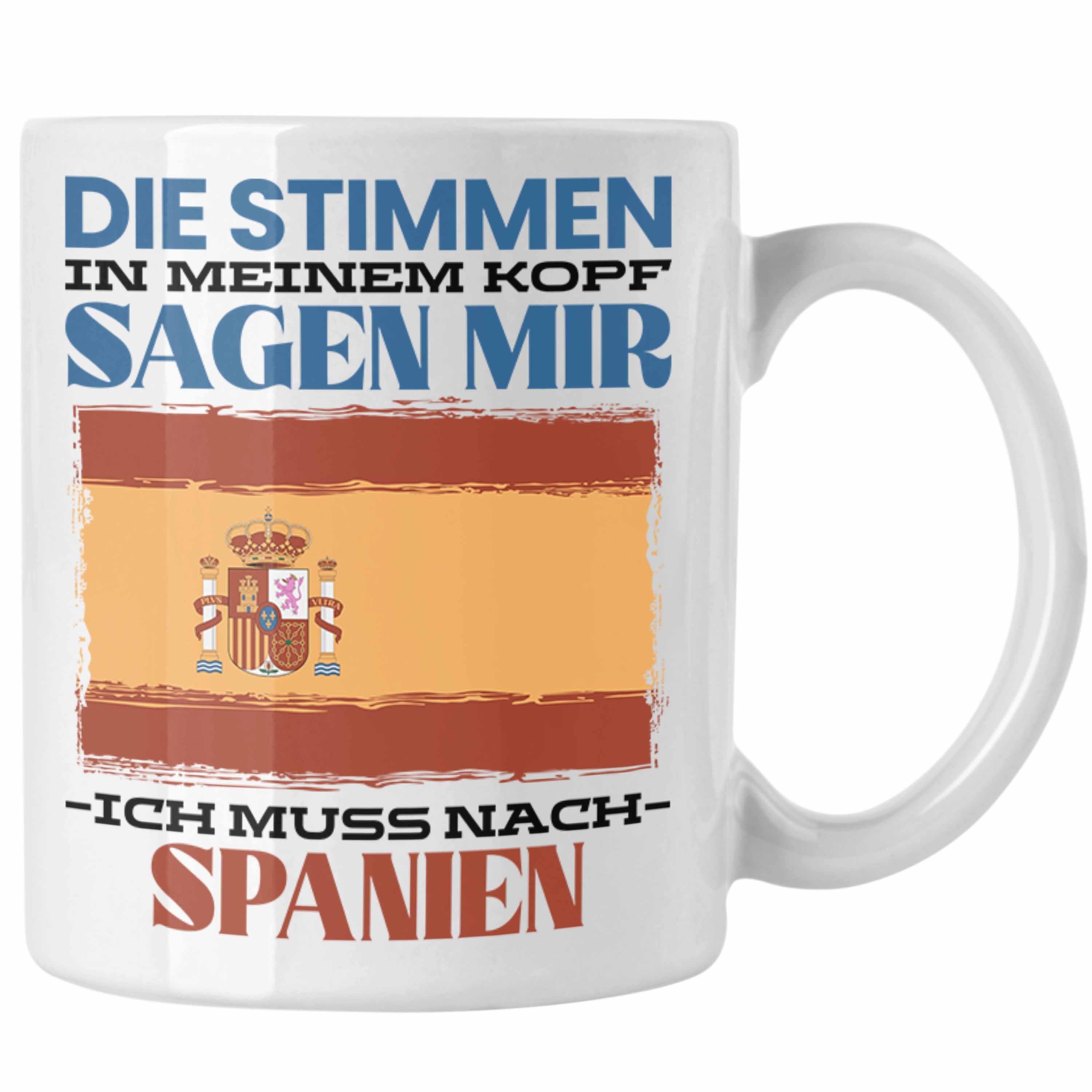 Trendation Tasse Heimat Weiss Spanier Spruch Tasse Gesch Urlaub Spanien Trendation - Geschenk