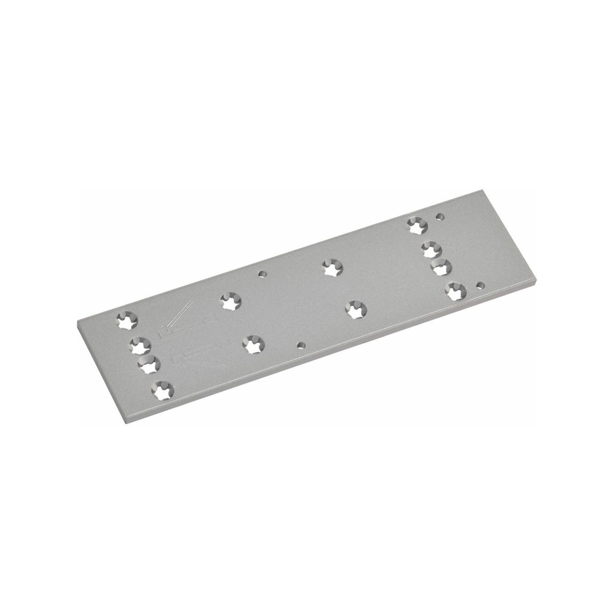 DORMA-GLAS Dorma Montageplatte zu TS 73V silber universelle Lochgruppe