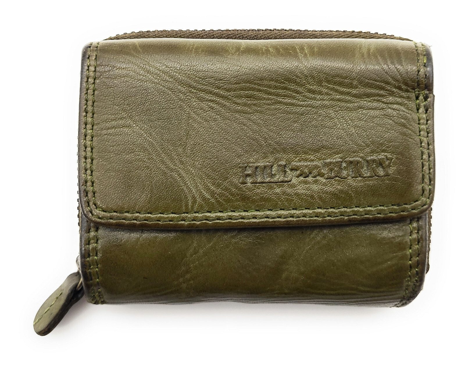 Hill Burry Mini Geldbörse kleines Waschleder Unisex Portemonnaie mit RFID S günstig online kaufen