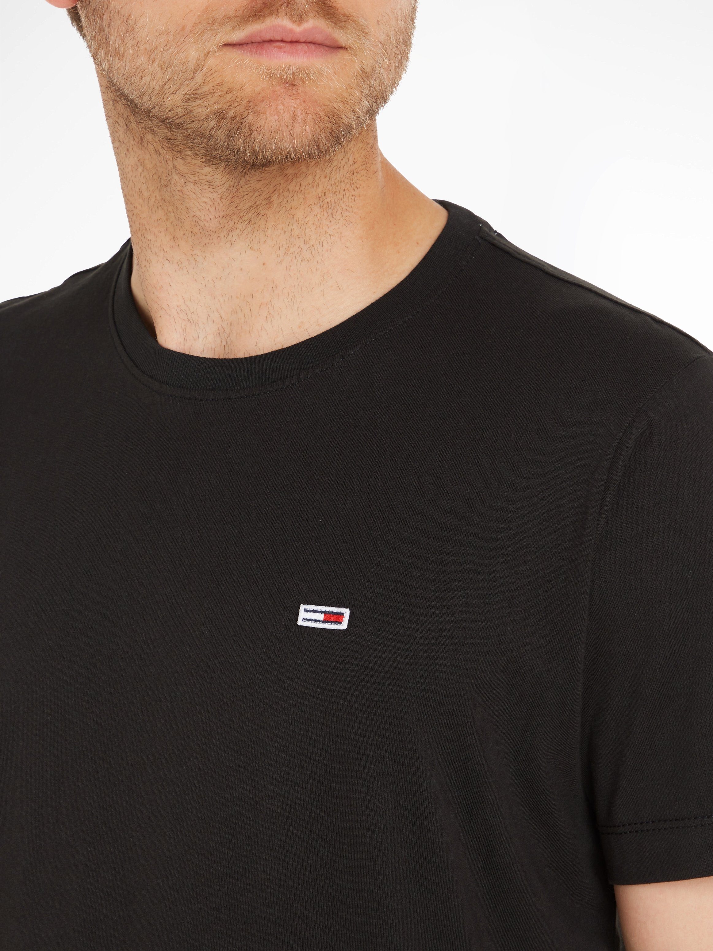 Tommy Jeans T-Shirt TJM CLASSIC JERSEY CREW NECK mit Logostickerei