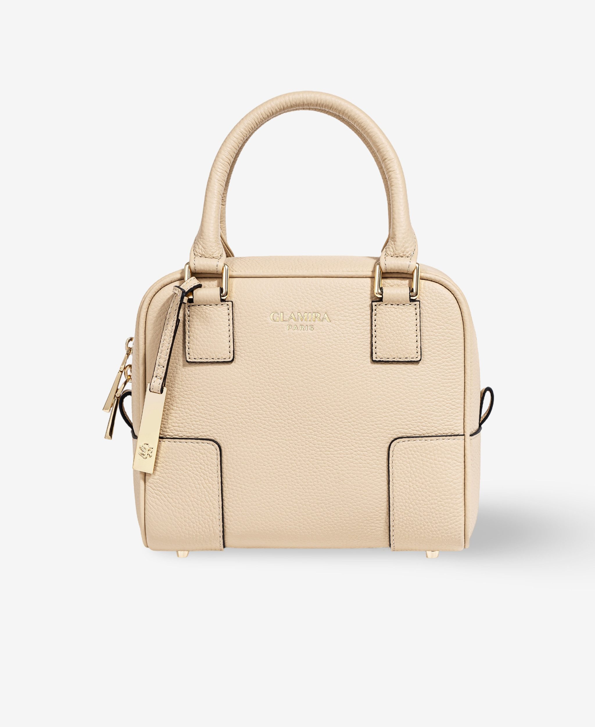GLAMIRA Handtasche PetiteGlam Beiger Mini-Shopper (1-tlg), echt Leder, mit abnehmbarem Schultergurt