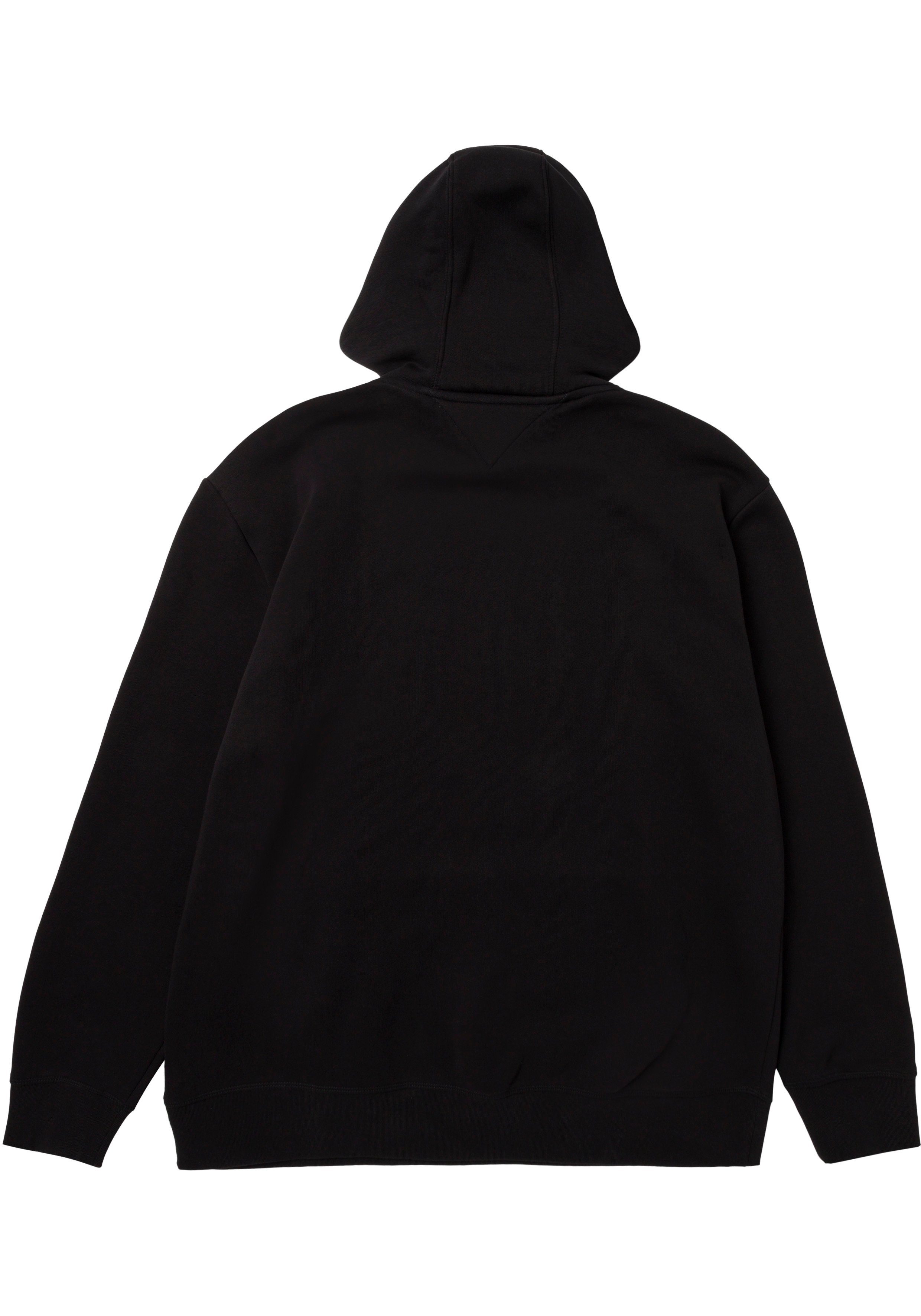 HI Hoodie Big weich Hilfiger schwarz BT-POP & Tommy Tall (1-tlg) COLOR Hoodie angeraut innen