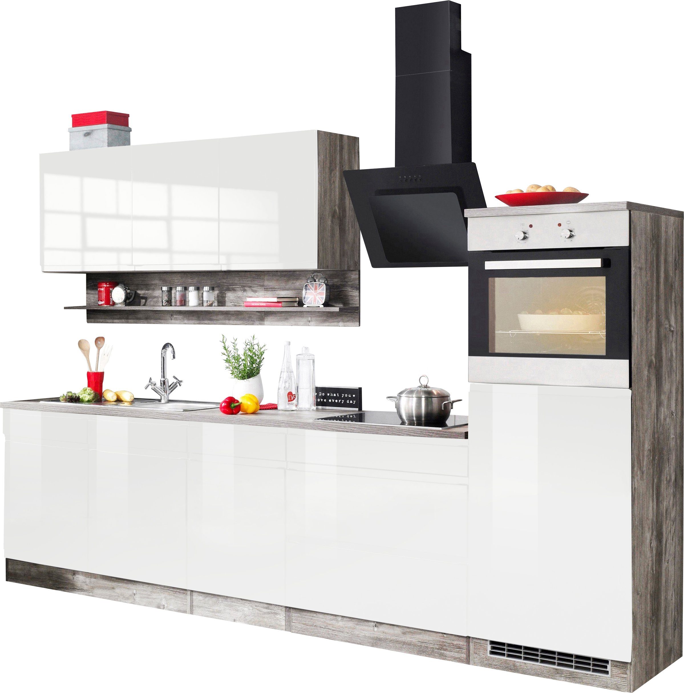 KOCHSTATION Küchenzeile KS-Virginia, Breite 290 cm, günstig online kaufen