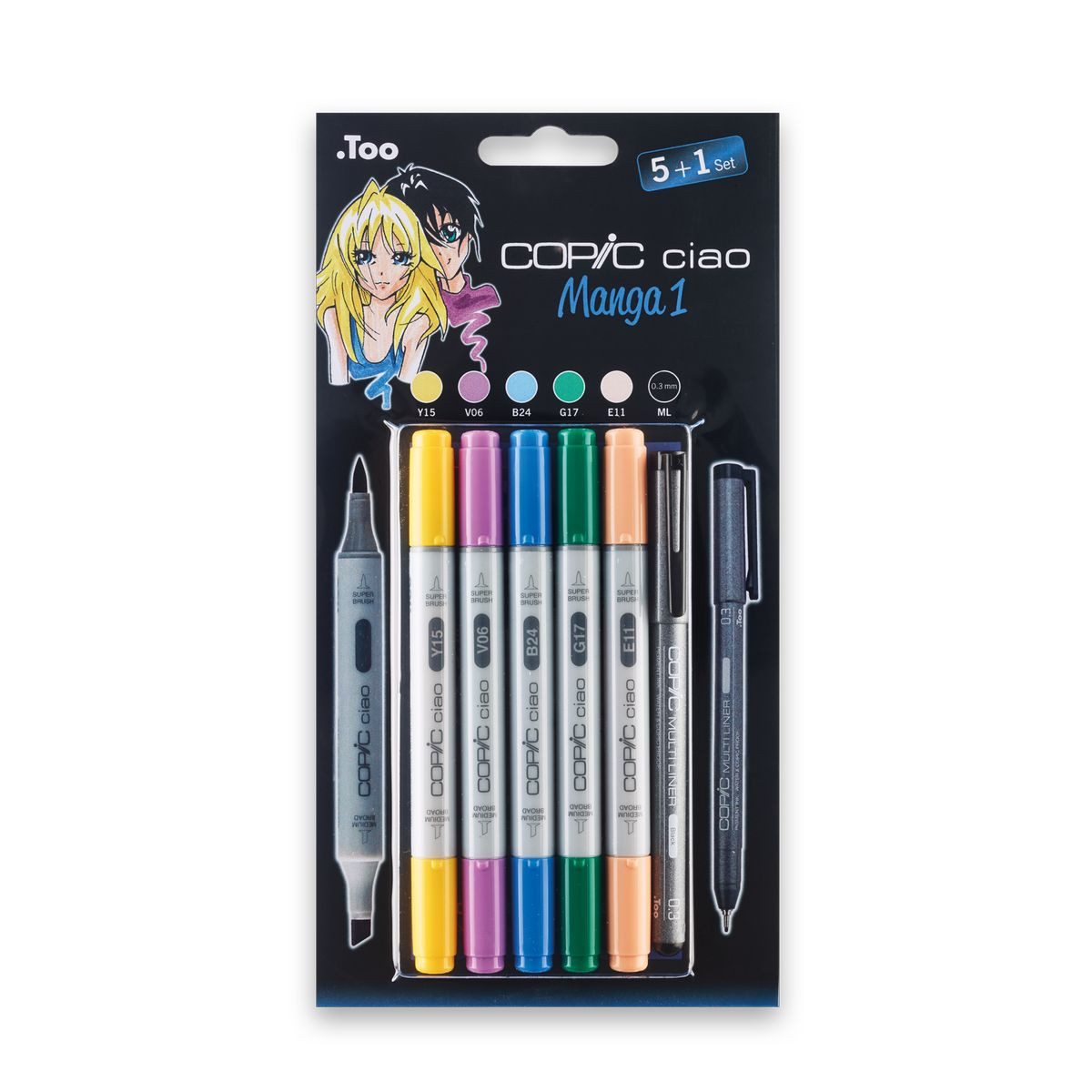 COPIC Copic Allroundmarker Ciao 5+1 Set Manga 1