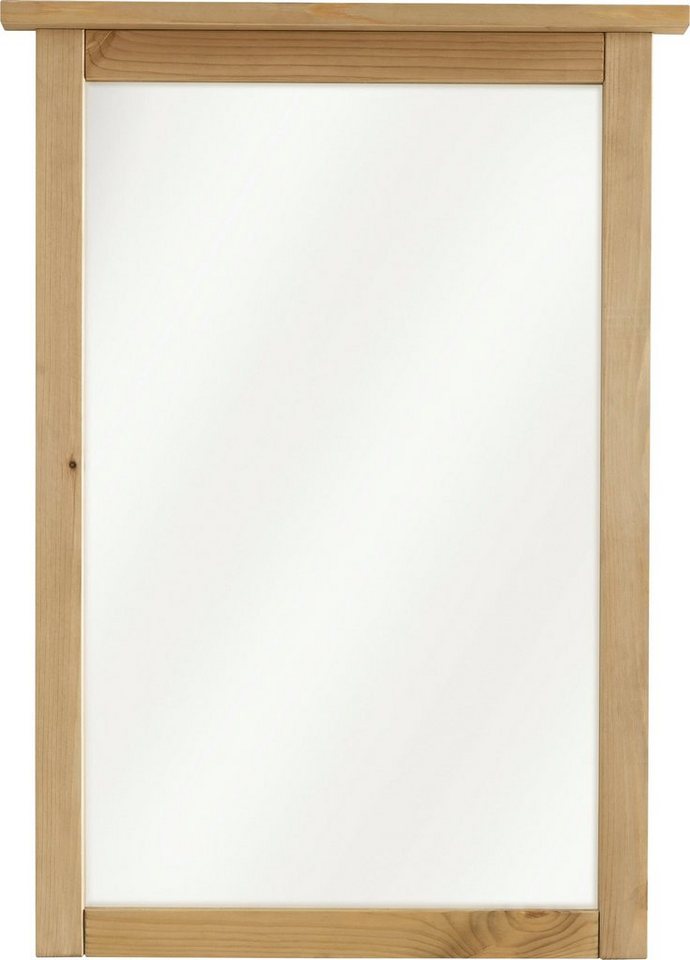 Wohn[glück]lich by Infantil Wandspiegel Solvita, Wandspiegel, Spiegel, Kiefer  massiv, Breite 58 cm, Landhaus