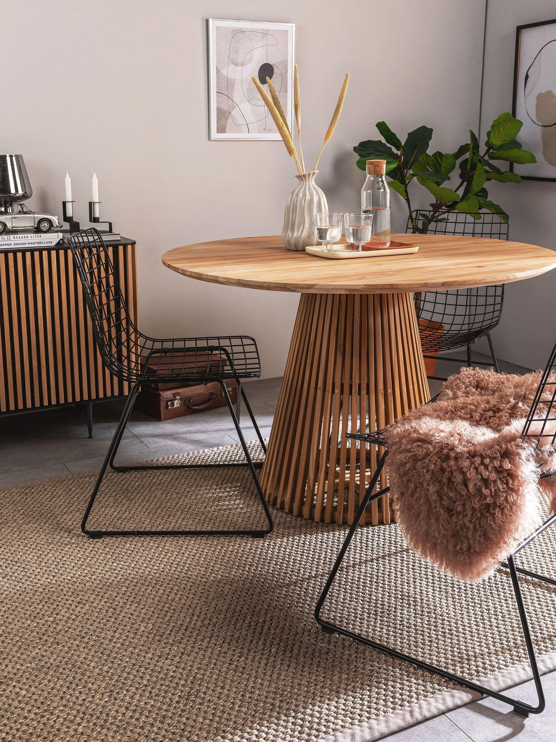 benuta Sisalteppich Greta, rechteckig, Höhe: 5 mm, Kunstfaser, Berber, Ethno-Style, Wohnzimmer