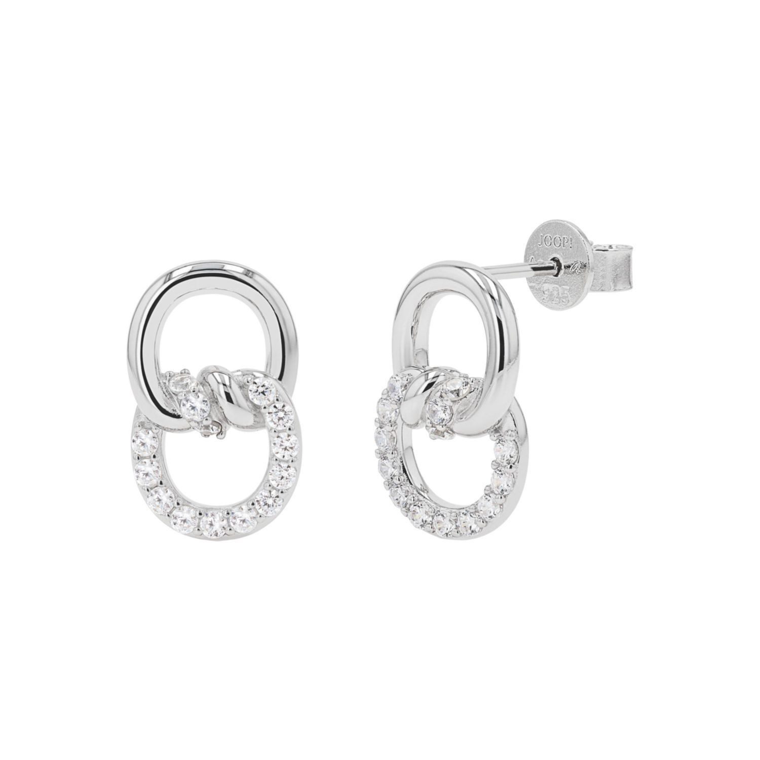 JOOP! Paar Ohrstecker JOOP! Ohrstecker für Damen, Silber 925, Zirkonia (Stecker, 4-tlg)