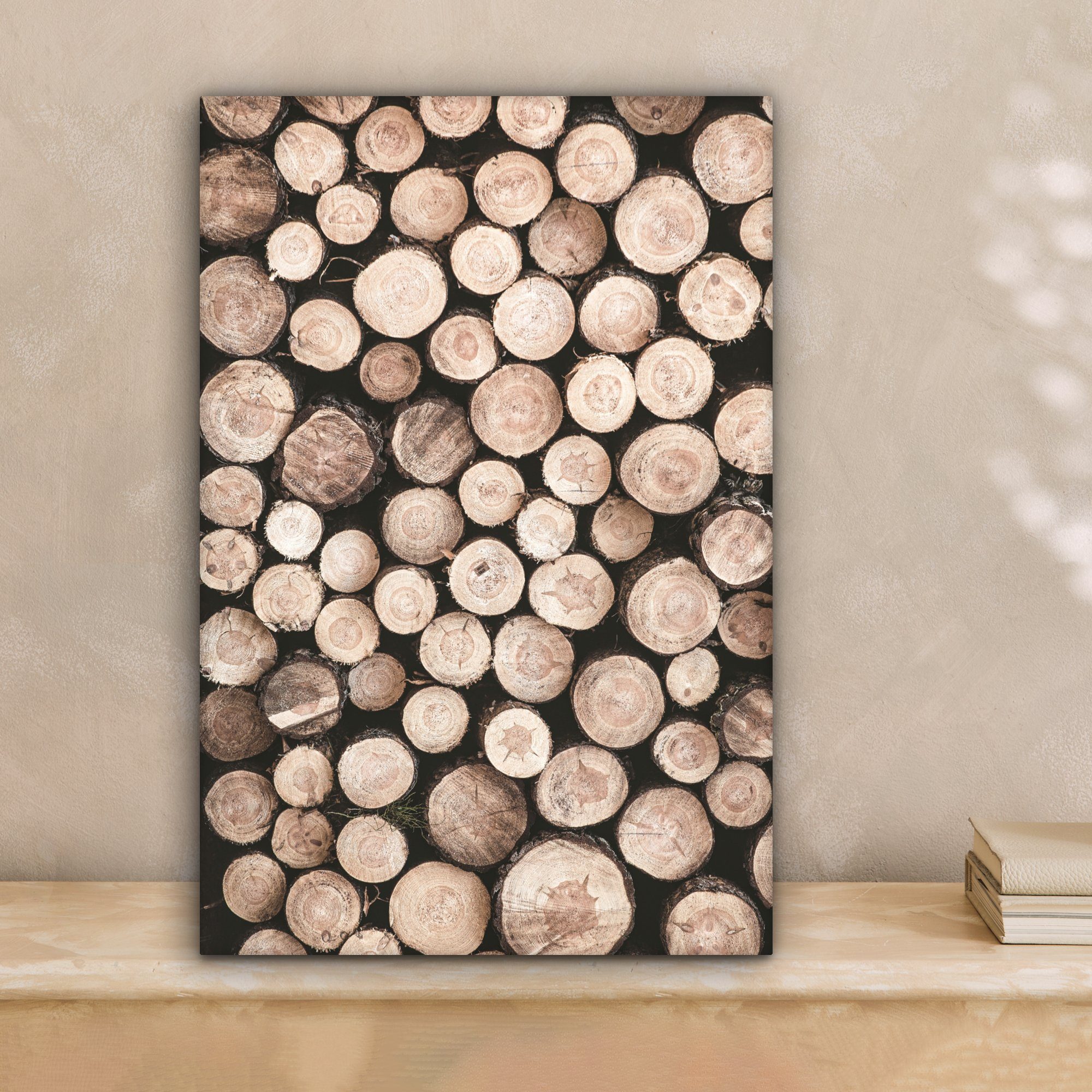 OneMillionCanvasses® Leinwandbild Baumstämme - Winter - Natur, Fotodruck (1 günstig online kaufen