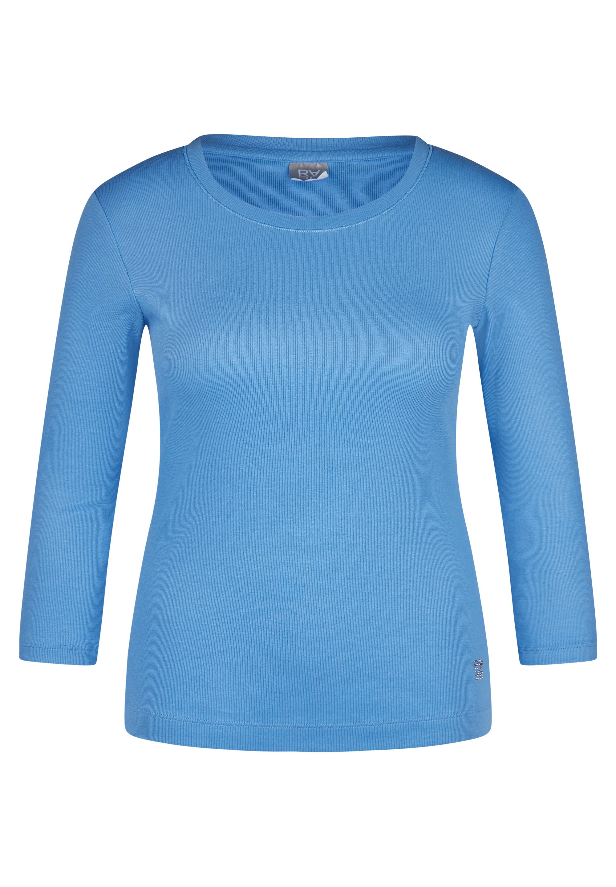 Rabe Langarmshirt mit Allover-Print und Stehkragen günstig online kaufen
