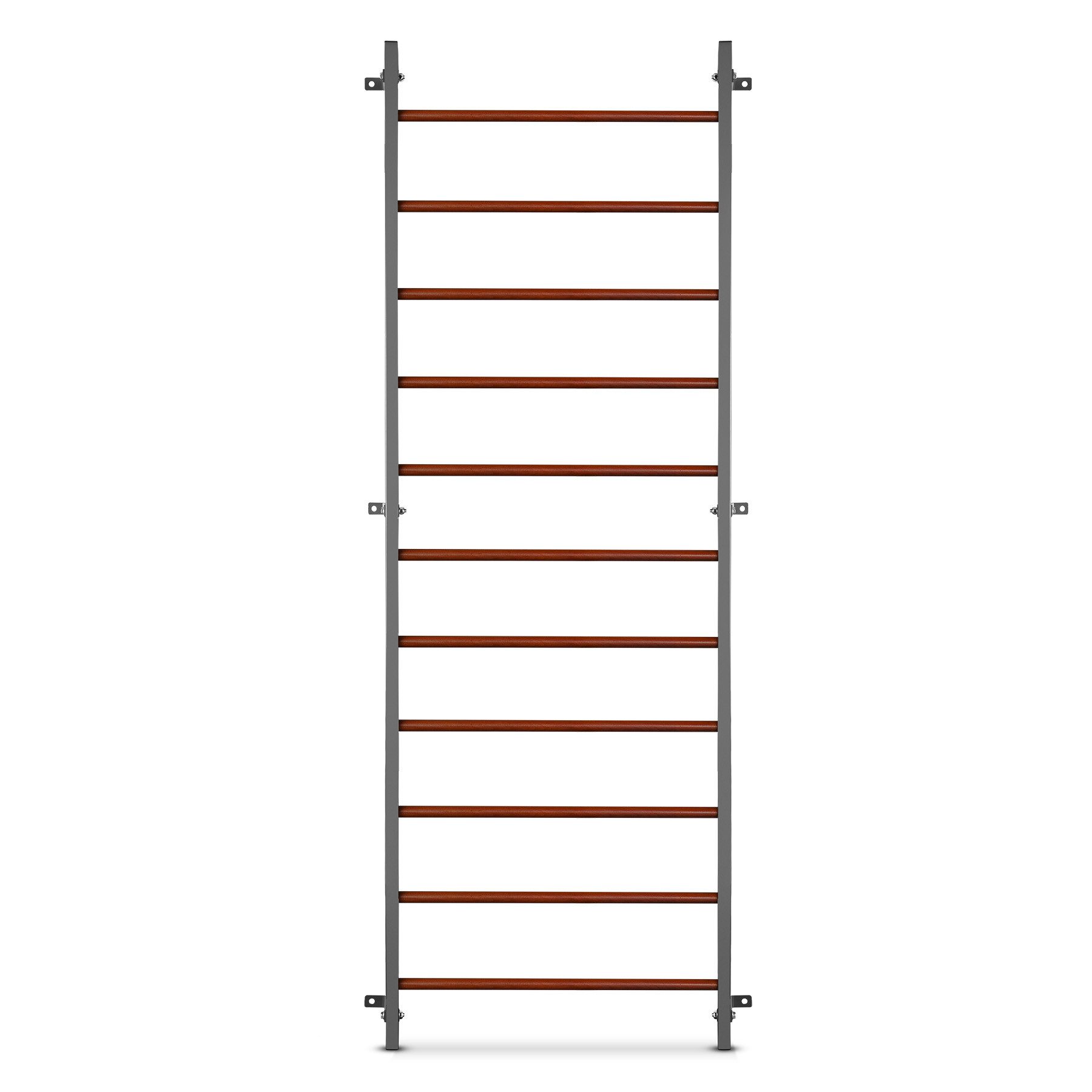 HMS Sprossenwand Wandbarren Turnwand Trainingsleiter, (Spar-Set, 1-St., 231 x 80 cm platzsparend), 11 Sprossen, Wandmontage, 6 Befestigungspunkte