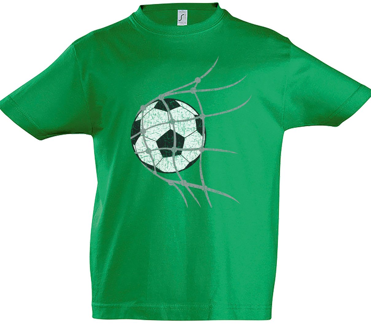 Print-Shirt Football Goal Kinder T-Shirt Fußball Ball Soccer Player Sport Passion