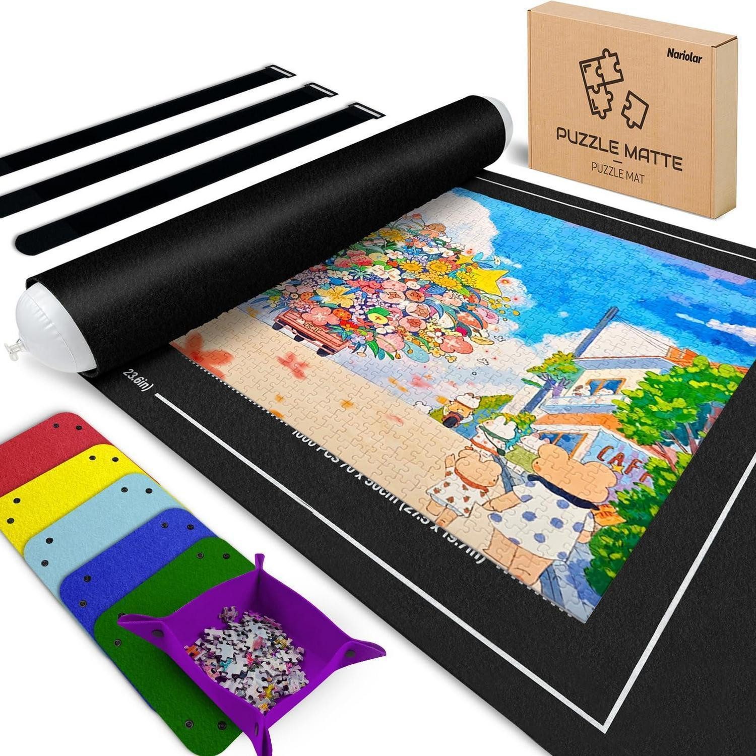 LuxusKollektion Puzzlematte Puzzlematte mit Sortierschalen 1000 Teile
