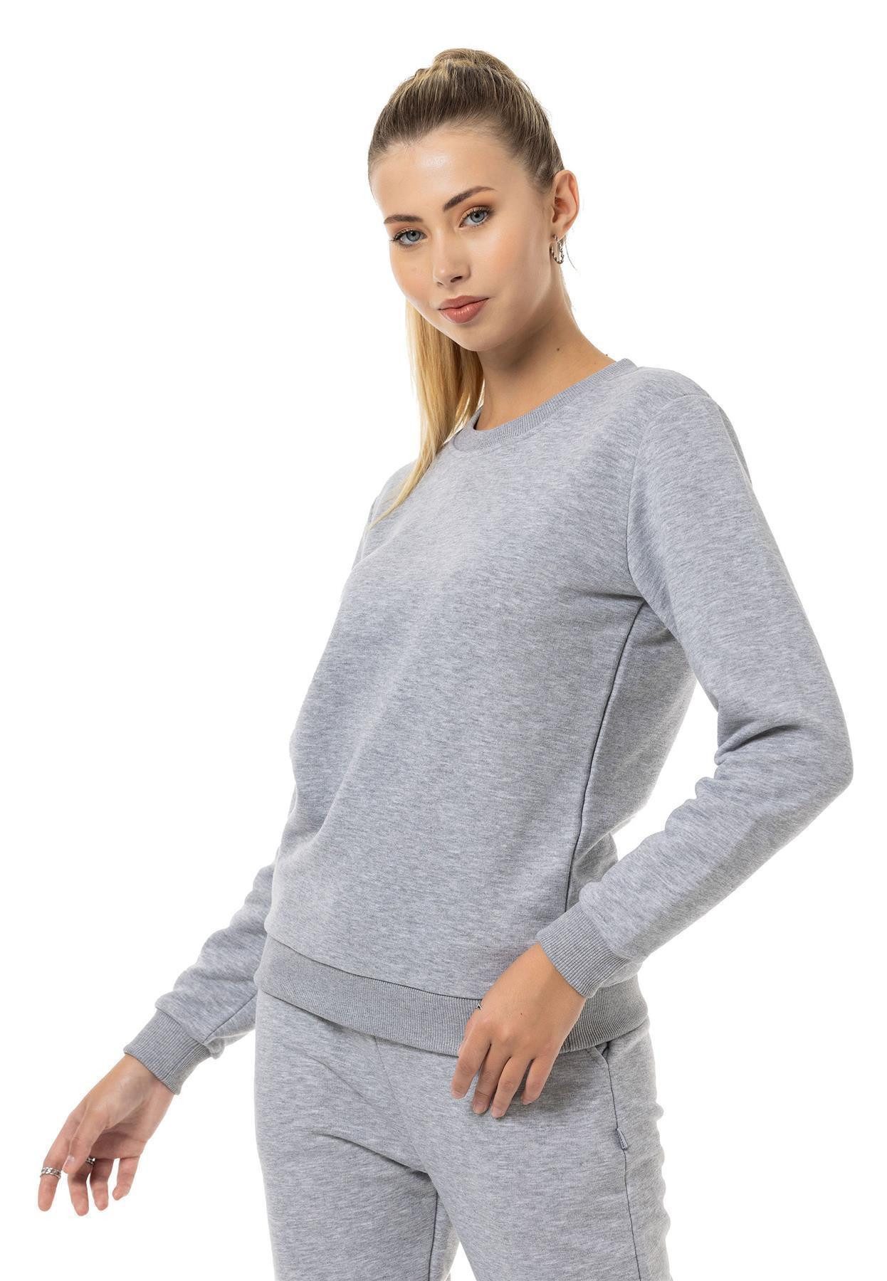 RedBridge Sweatshirt mit Rundhals – weiche Sweatware, Rippbündchen
