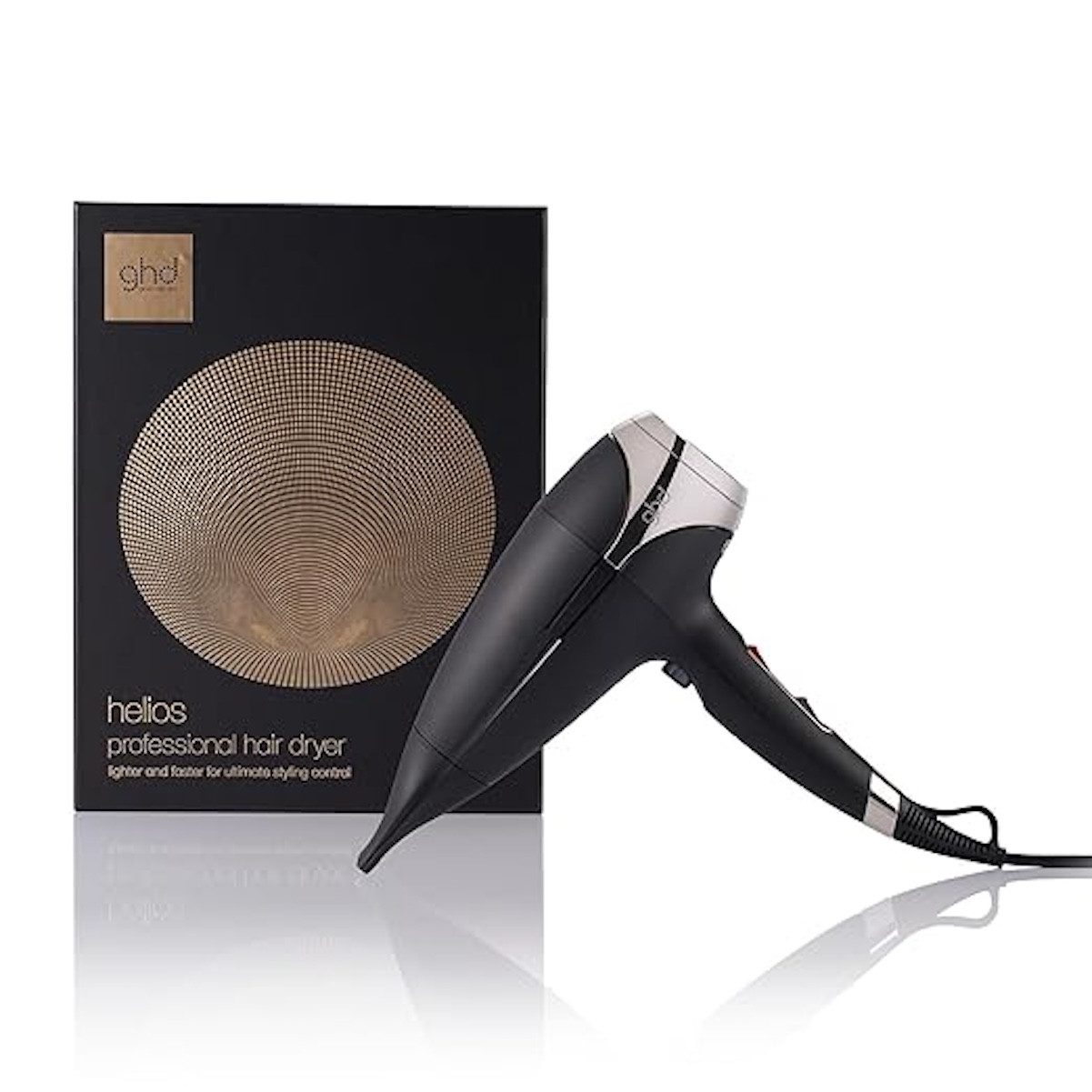 GHD Ionic-Haartrockner GHD Air Haartrockner schwarz, 2200 W, Präzsionsdüse enthalten, Aeroprecis™-Luftführung mit konturierter Präzisionsdüse
