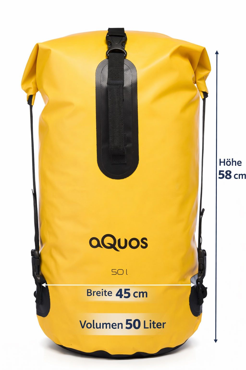 aQuos Drybag Aquos Finback Hydro Bag 50 L wasserdichter Rucksack Packsack, wasserdicht