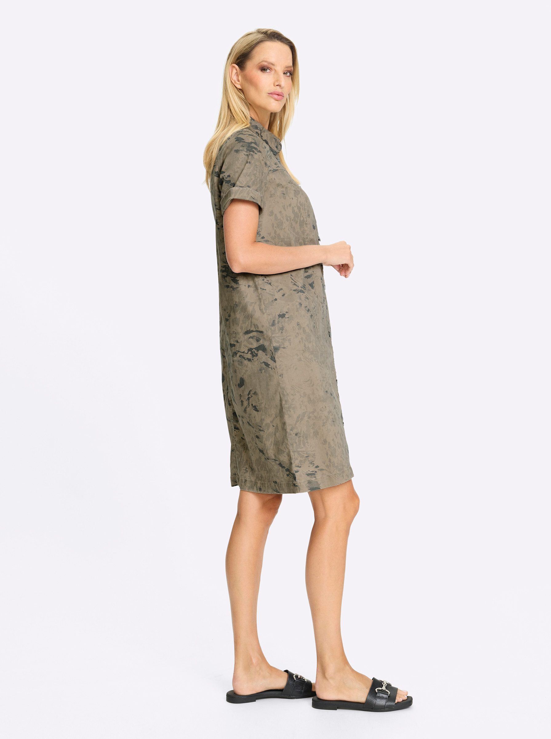 heine Etuikleid Druck-Kleid Kurzarm