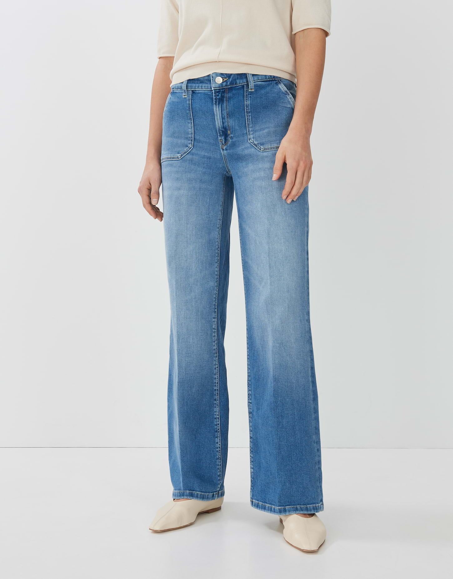 someday Bootcut-Jeans someday Long Flared Jeans Carie utility