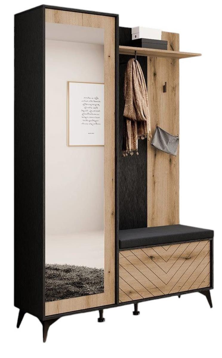 Compleo Garderoben-Set mit Bügelhalter und Spiegel ALICE, Moderne Garderobe günstig online kaufen