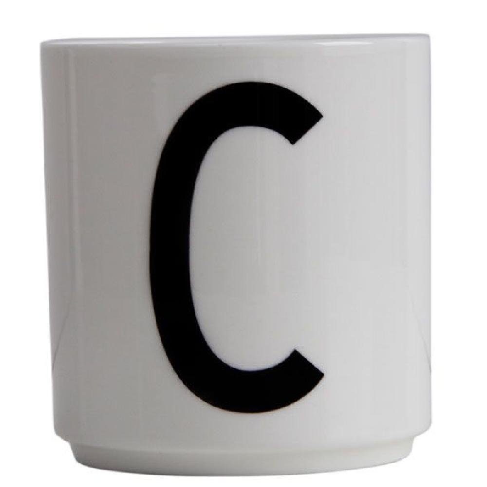 C Tasse Letters Weiß Tasse Design