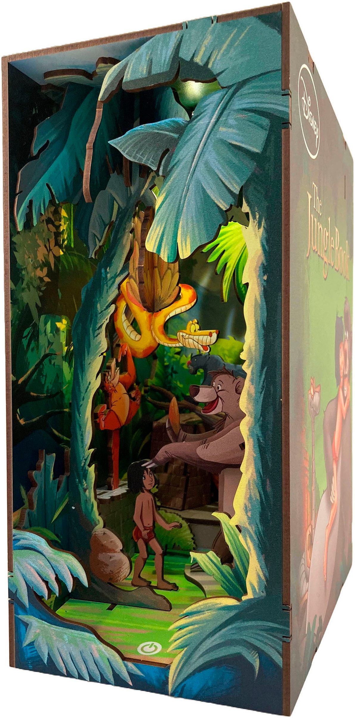 Revell® 3D-Puzzle Book Nook, Tiny Adventures Disney Das Dschungelbuch, 68 Puzzleteile, Buchstütze; mit LED-Beleuchtung