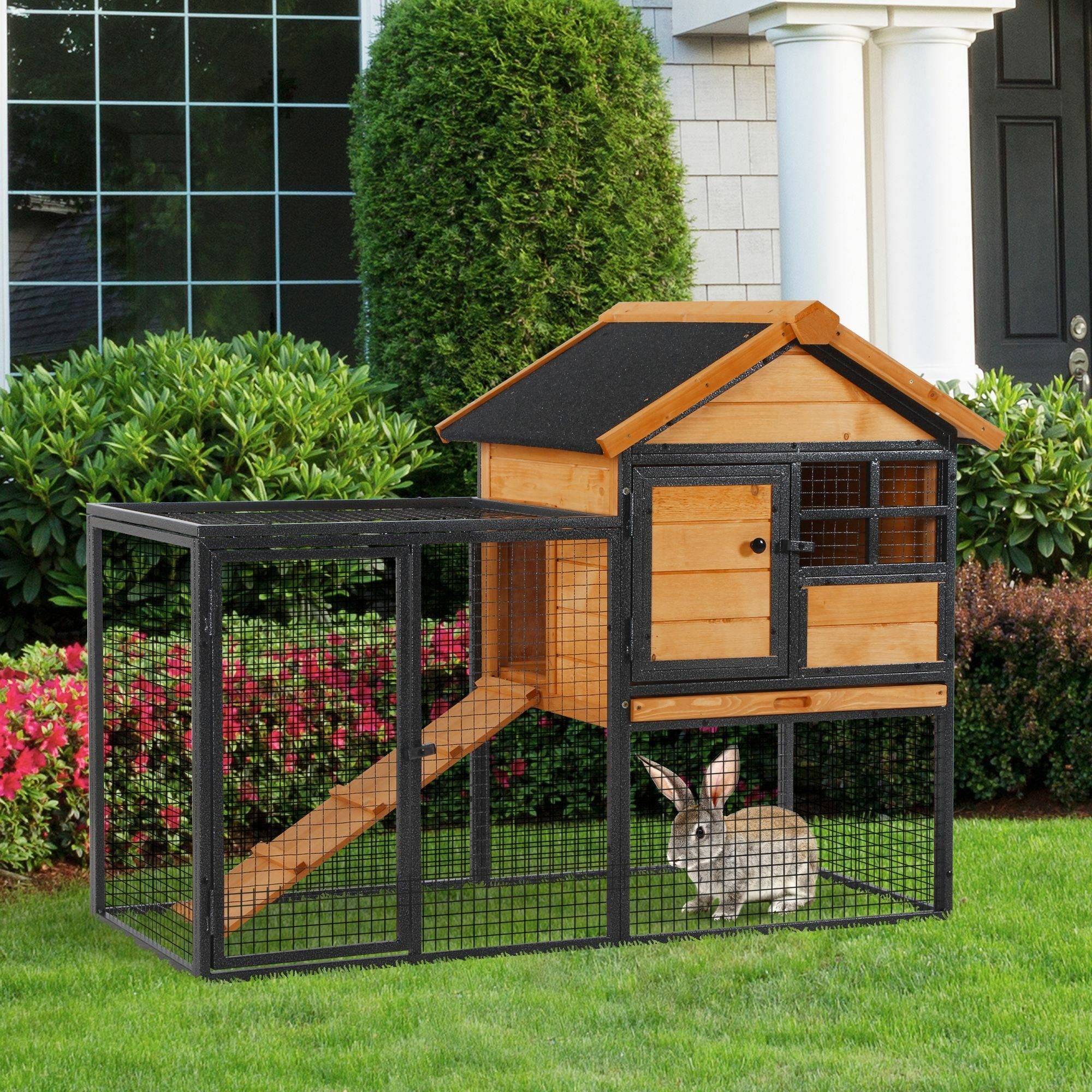 PawHut Kleintierstall »Kaninchenstall mit Auslauffläche« online kaufen |  OTTO