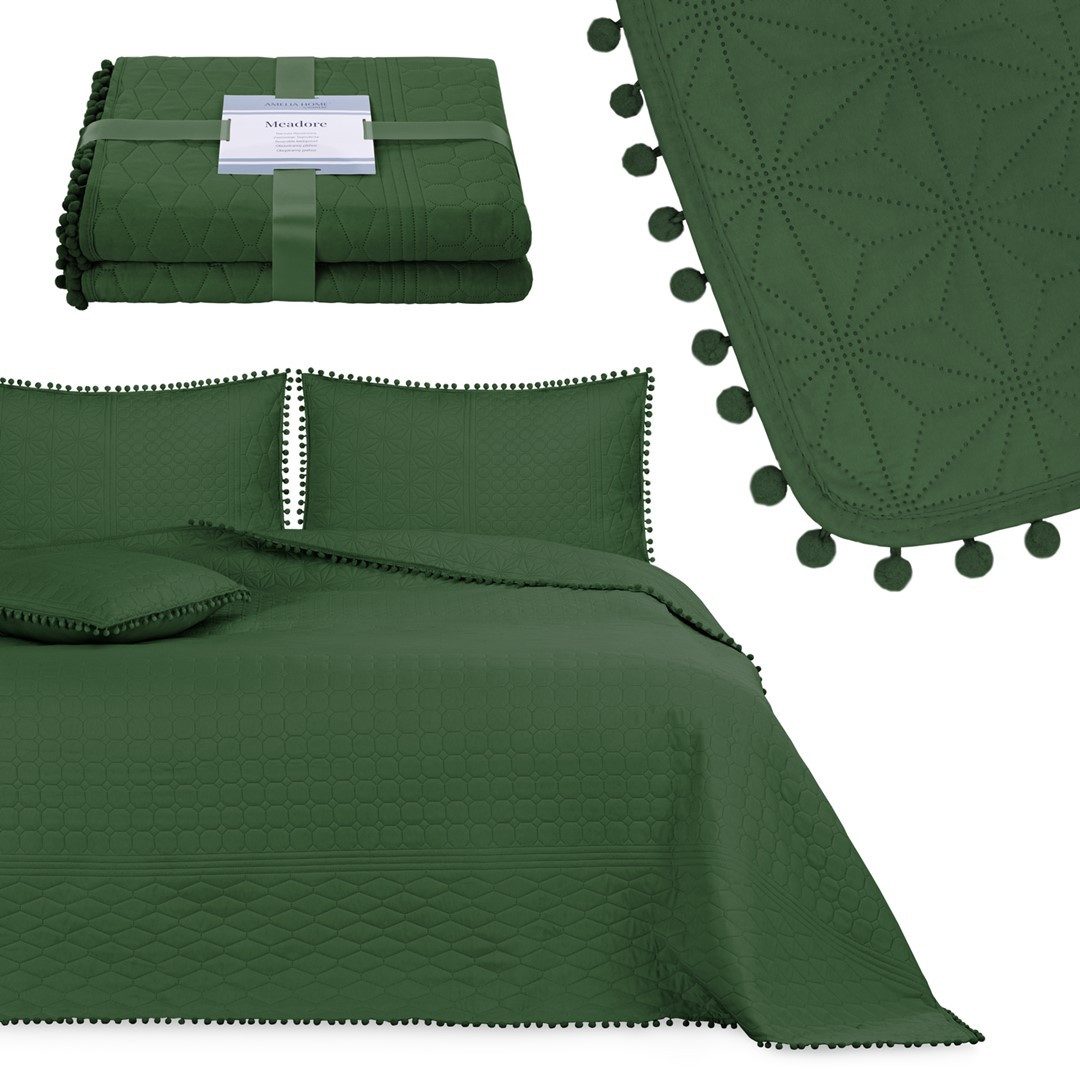 texpot Tagesdecke Wohndecke Pompons und Steppung günstig online kaufen